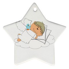 Sweet Dreams Angel Baby Cartoon Ornament (star) by Nexatart