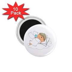 Sweet Dreams Angel Baby Cartoon 1 75  Magnets (10 Pack)  by Nexatart