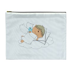 Sweet Dreams Angel Baby Cartoon Cosmetic Bag (xl) by Nexatart