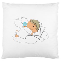 Sweet Dreams Angel Baby Cartoon Large Cushion Case (two Sides) by Nexatart