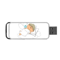 Sweet Dreams Angel Baby Cartoon Portable Usb Flash (two Sides) by Nexatart