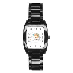 Sweet Dreams Angel Baby Cartoon Stainless Steel Barrel Watch by Nexatart