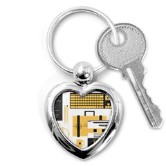 Web Design Mockup Web Developer Key Chains (heart)  by Nexatart