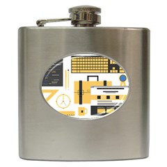 Web Design Mockup Web Developer Hip Flask (6 Oz) by Nexatart