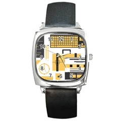 Web Design Mockup Web Developer Square Metal Watch by Nexatart