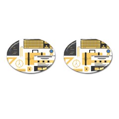 Web Design Mockup Web Developer Cufflinks (oval) by Nexatart