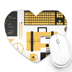 Web Design Mockup Web Developer Heart Mousepads by Nexatart