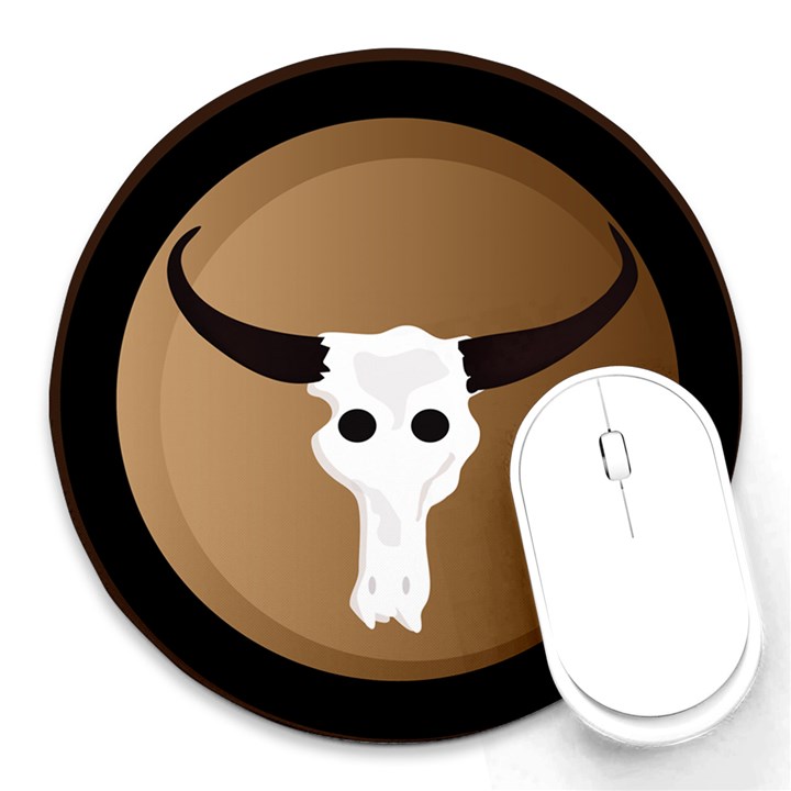 Logo The Cow Animals Round Mousepads