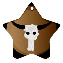 Logo The Cow Animals Ornament (Star)