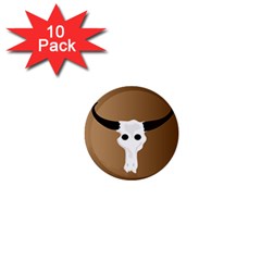 Logo The Cow Animals 1  Mini Buttons (10 Pack)  by Nexatart