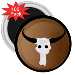 Logo The Cow Animals 3  Magnets (100 Pack) by Nexatart