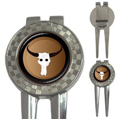 Logo The Cow Animals 3-in-1 Golf Divots by Nexatart