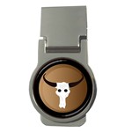 Logo The Cow Animals Money Clips (Round)  Front