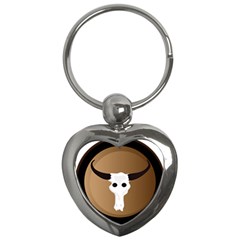 Logo The Cow Animals Key Chains (Heart) 