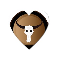 Logo The Cow Animals Heart Magnet by Nexatart