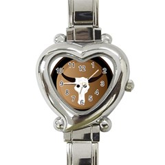 Logo The Cow Animals Heart Italian Charm Watch