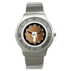 Logo The Cow Animals Stainless Steel Watch