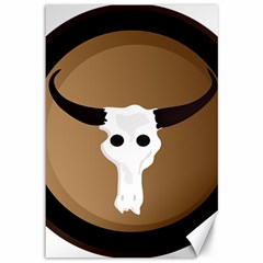 Logo The Cow Animals Canvas 12  x 18  