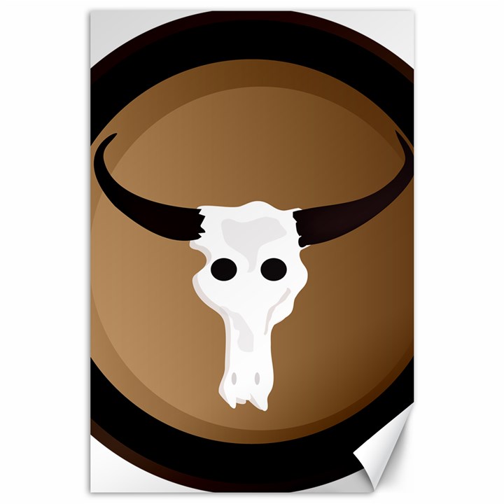 Logo The Cow Animals Canvas 24  x 36 