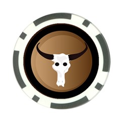 Logo The Cow Animals Poker Chip Card Guard (10 Pack) by Nexatart