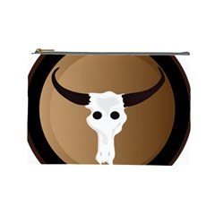 Logo The Cow Animals Cosmetic Bag (Large) 