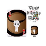 Logo The Cow Animals Playing Cards 54 (Mini)  Front - Heart3