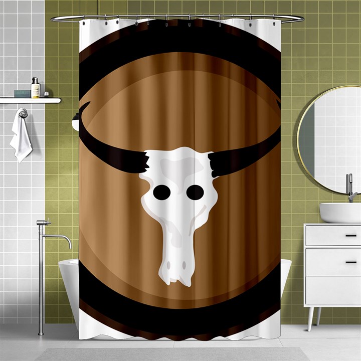 Logo The Cow Animals Shower Curtain 48  x 72  (Small) 