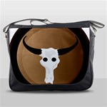 Logo The Cow Animals Messenger Bags Front