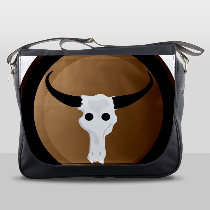 Logo The Cow Animals Messenger Bags