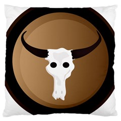 Logo The Cow Animals Large Cushion Case (two Sides) by Nexatart