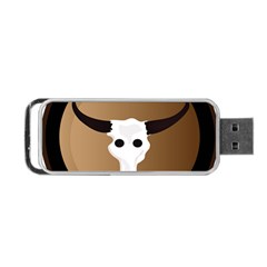 Logo The Cow Animals Portable USB Flash (One Side)