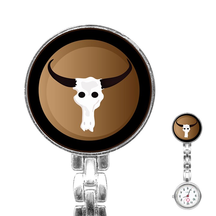 Logo The Cow Animals Stainless Steel Nurses Watch