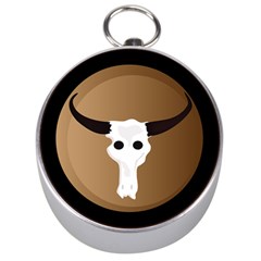 Logo The Cow Animals Silver Compasses by Nexatart