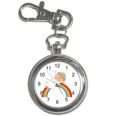 Angel Rainbow Cute Cartoon Angelic Key Chain Watches by Nexatart