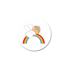 Angel Rainbow Cute Cartoon Angelic Golf Ball Marker (4 Pack) by Nexatart