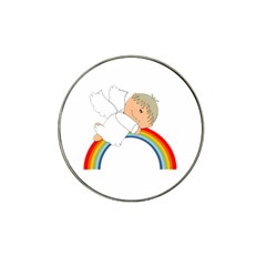 Angel Rainbow Cute Cartoon Angelic Hat Clip Ball Marker by Nexatart