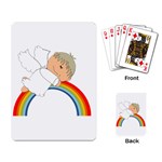 Angel Rainbow Cute Cartoon Angelic Playing Card Back