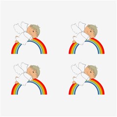 Angel Rainbow Cute Cartoon Angelic Belt Buckles by Nexatart