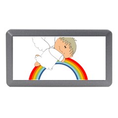 Angel Rainbow Cute Cartoon Angelic Memory Card Reader (mini) by Nexatart