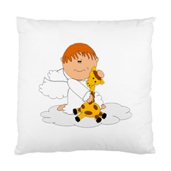 Pet Giraffe Angel Cute Boy Standard Cushion Case (two Sides) by Nexatart