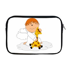 Pet Giraffe Angel Cute Boy Apple Macbook Pro 17  Zipper Case by Nexatart