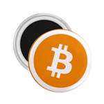 Bitcoin Cryptocurrency Currency 2.25  Magnets Front