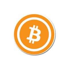 Bitcoin Cryptocurrency Currency Magnet 3  (round) by Nexatart