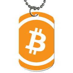 Bitcoin Cryptocurrency Currency Dog Tag (one Side) by Nexatart