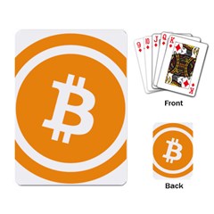 Bitcoin Cryptocurrency Currency Playing Card by Nexatart