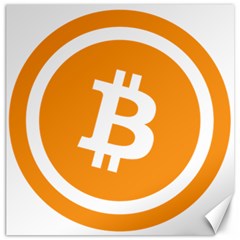 Bitcoin Cryptocurrency Currency Canvas 20  X 20   by Nexatart