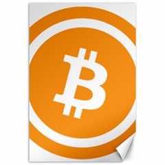 Bitcoin Cryptocurrency Currency Canvas 24  X 36 