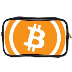 Bitcoin Cryptocurrency Currency Toiletries Bags by Nexatart