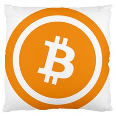 Bitcoin Cryptocurrency Currency Standard Flano Cushion Case (one Side) by Nexatart