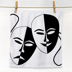 Theatermasken Masks Theater Happy Face Towel by Nexatart